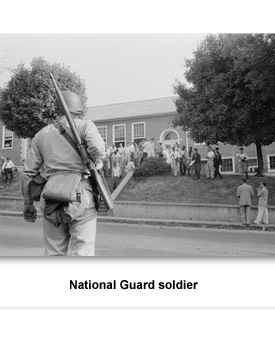 National Guard in Clinton, Tennessee