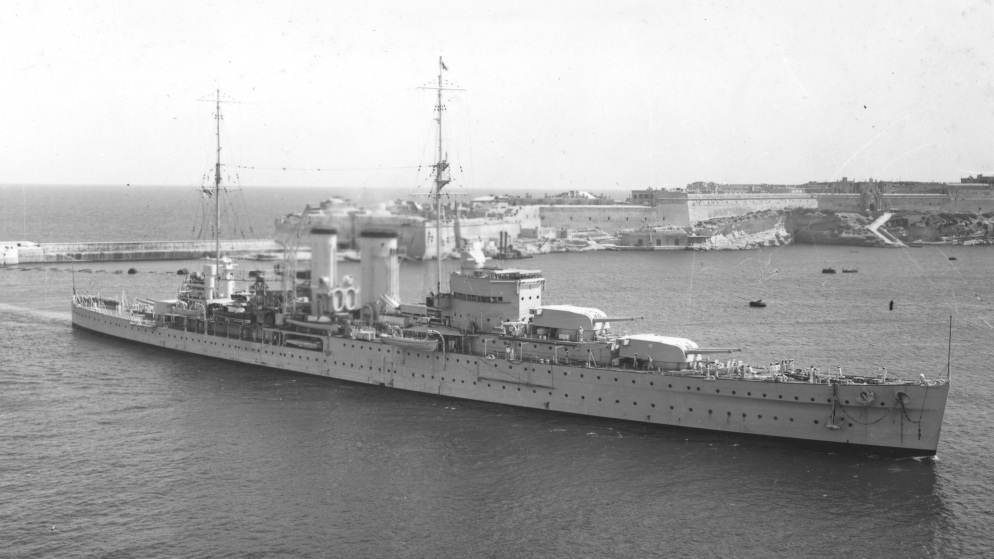 WWII-era fighting ship